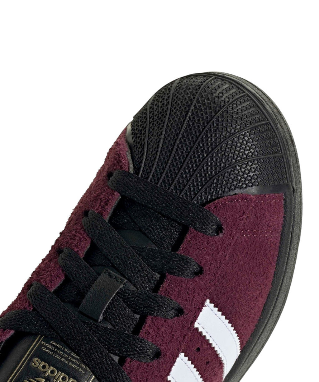 Baskets Adidas Superstar II W Bordeaux Noir
