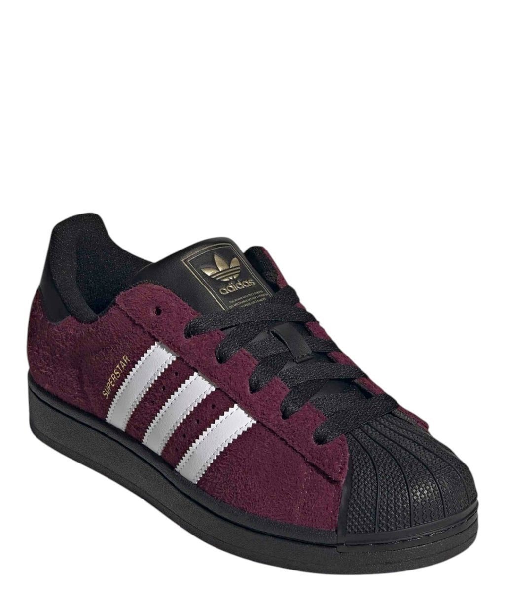 Baskets Adidas Superstar II W Bordeaux Noir