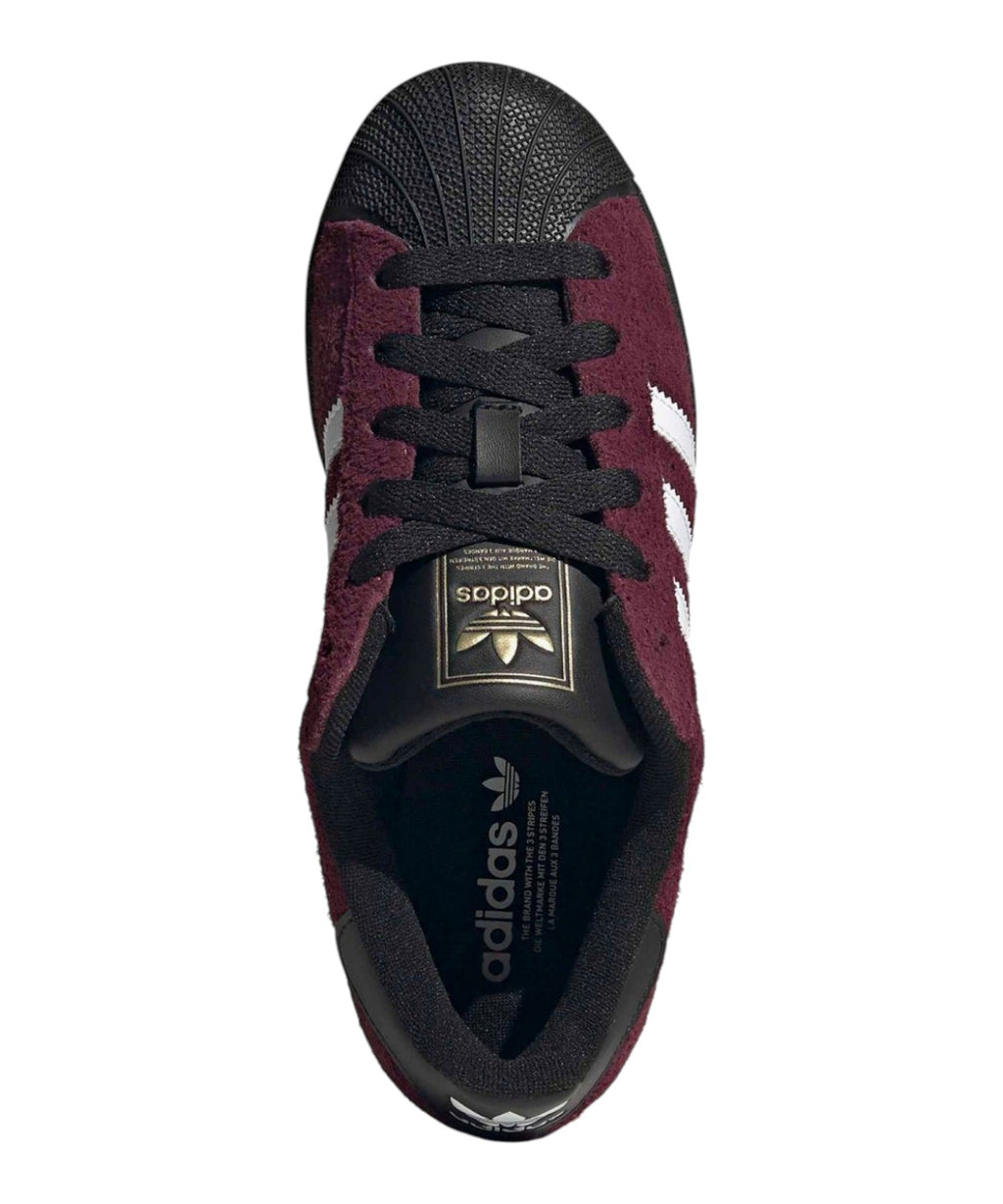Baskets Adidas Superstar II W Bordeaux Noir
