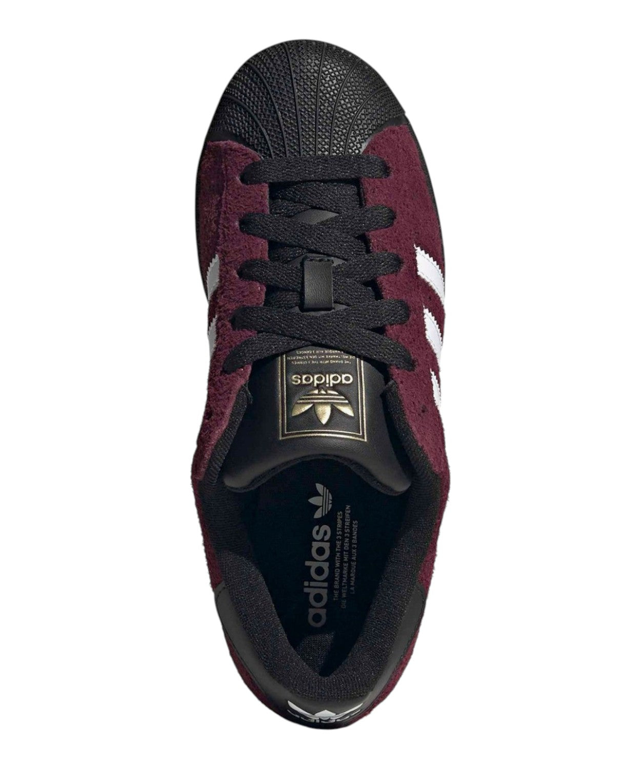 Baskets Adidas Superstar II W Bordeaux Noir