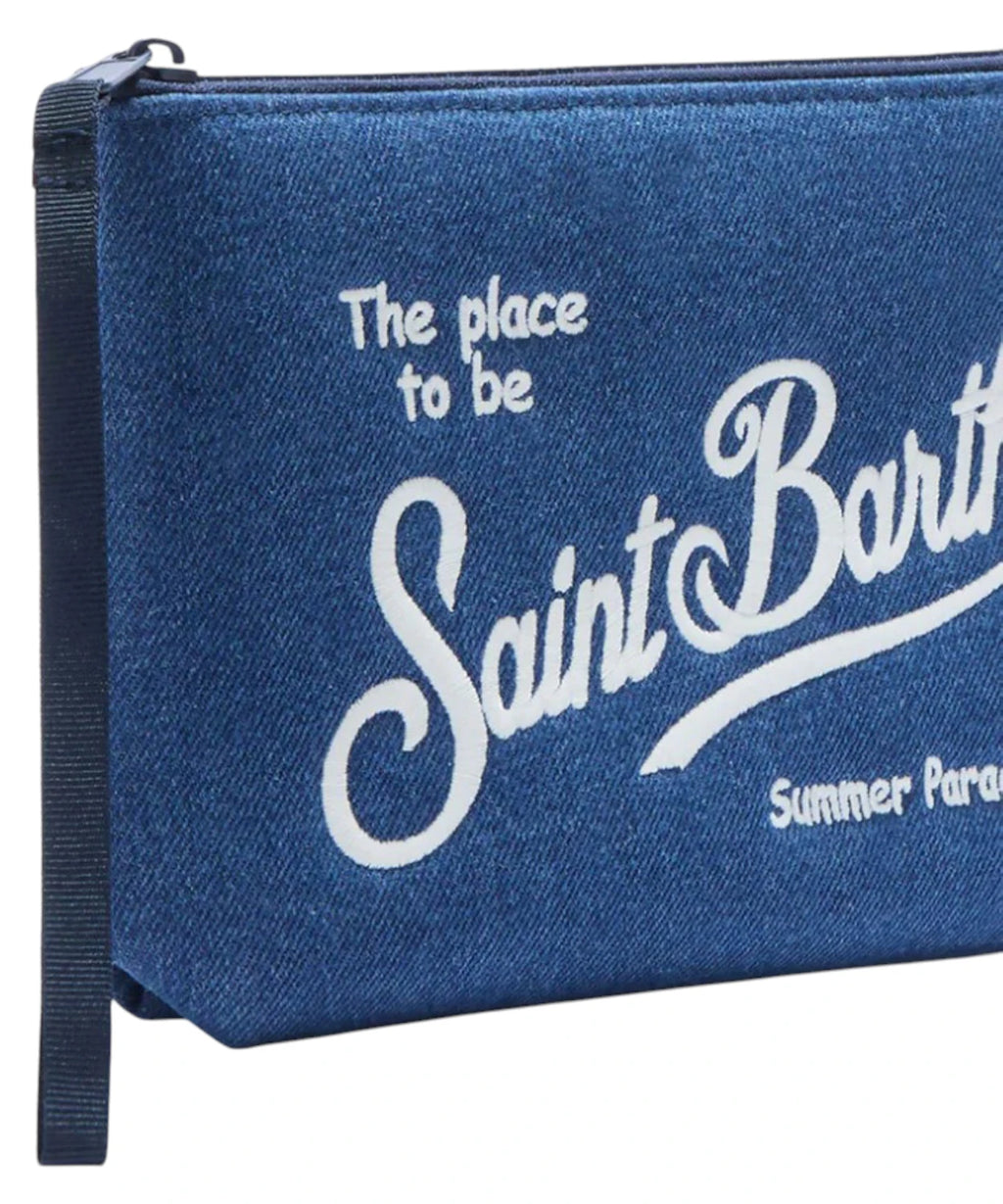 Pochette MC2 Saint Barth Aline en denim