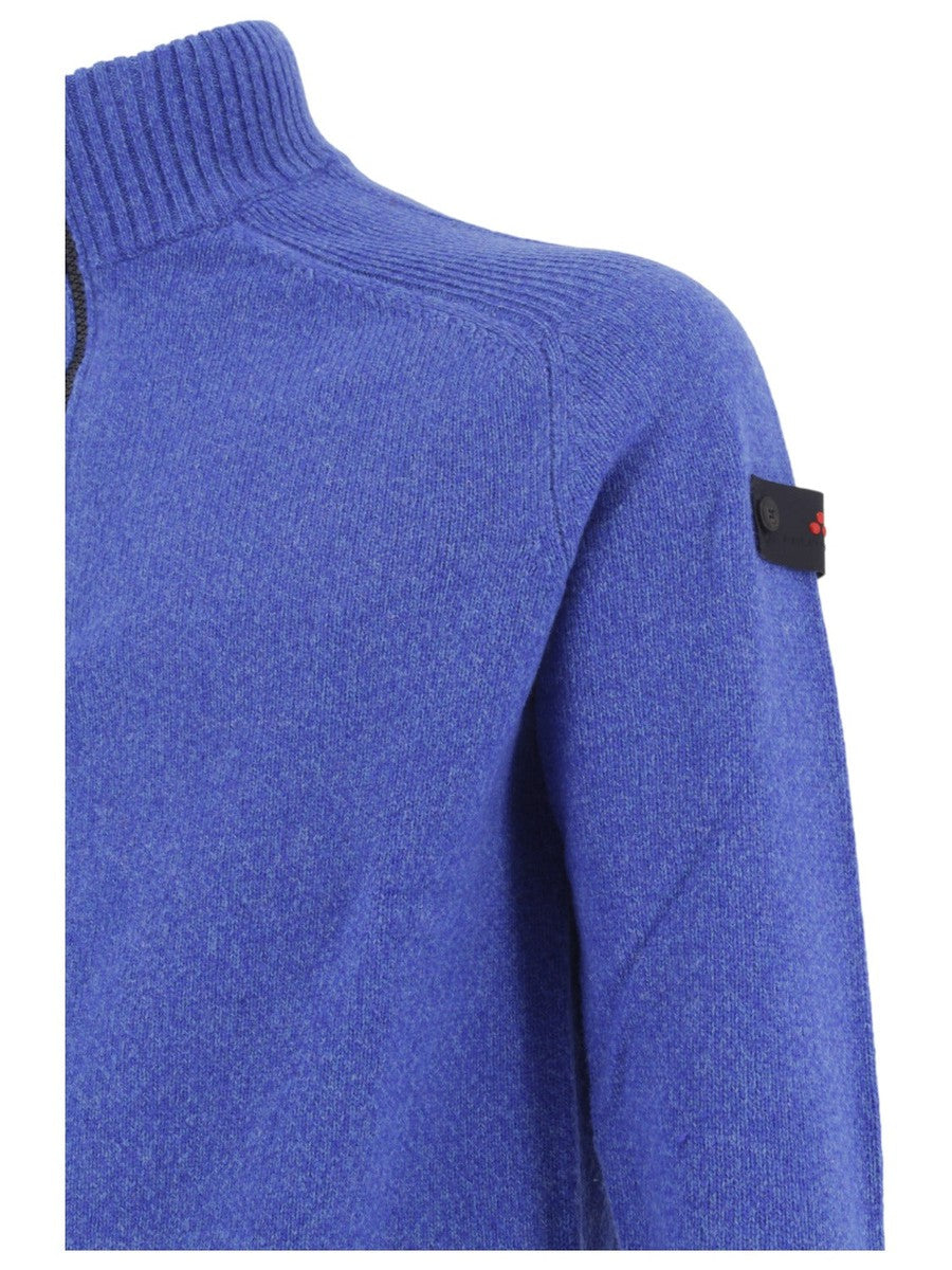 BRAILLE 01 MAGLIA A COLLO ALTO IN MISTO LANA MOULINÉ-Maglieria-Peuterey-Vittorio Citro Boutique