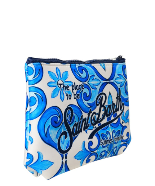 Pochette Aline MC2 Saint Barth con logo e stampa