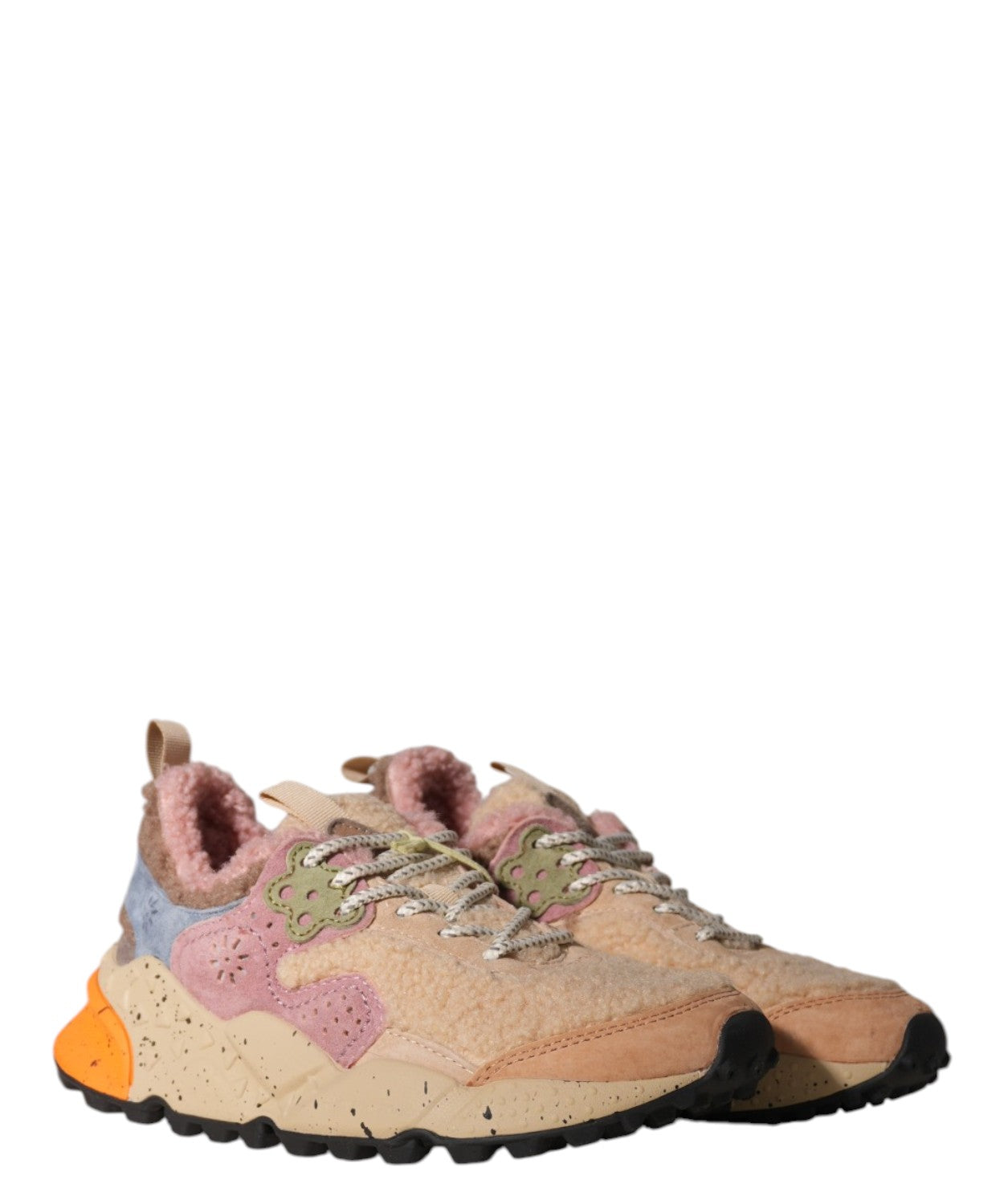 Sneakers Flower Mountain Kotetsu con Inserti in Teddy