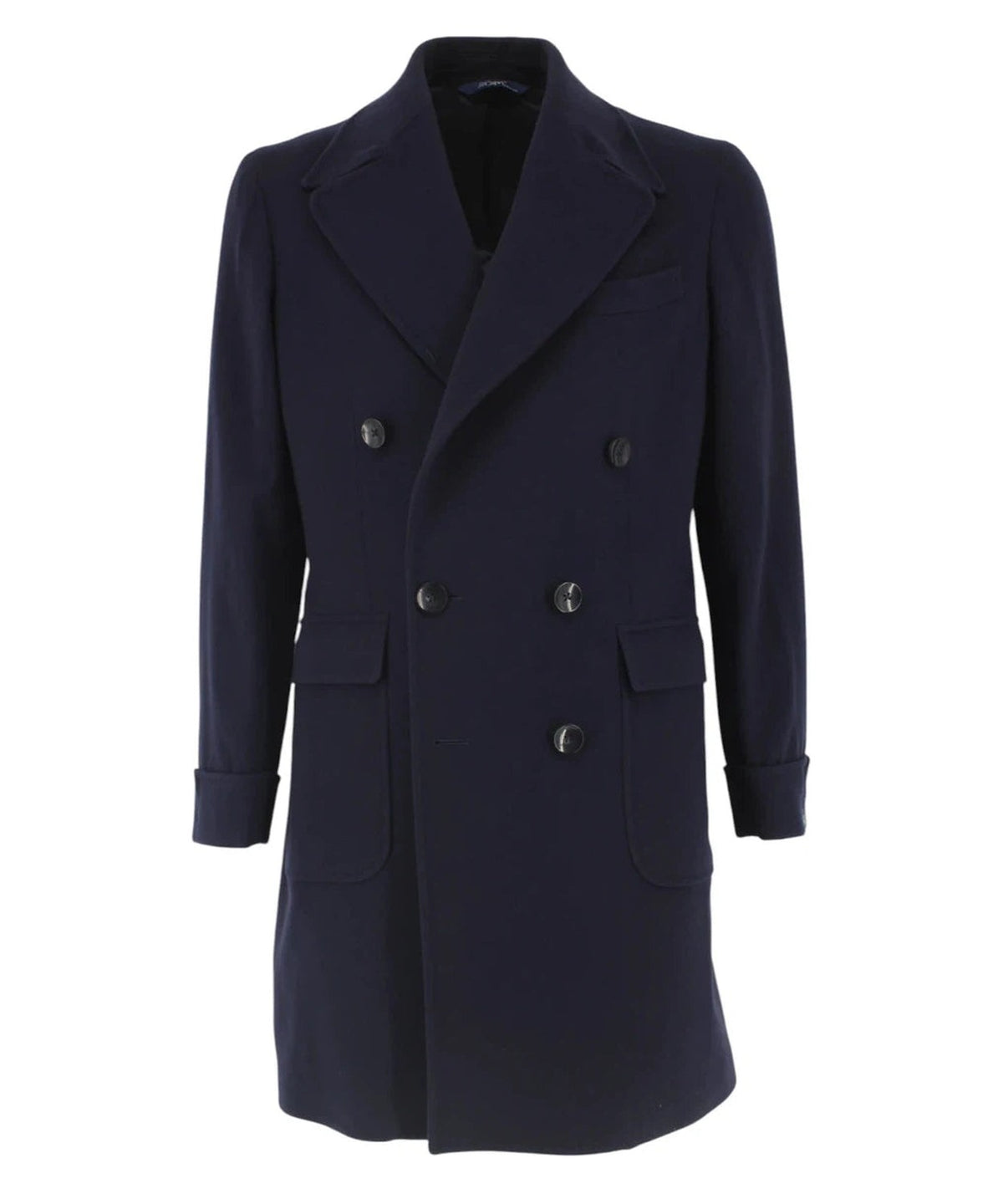 Cappotto Uomo GiCapri Doppiopetto con Tasche a Toppa-GI CAPRI-Cappotti-Vittorio Citro Boutique