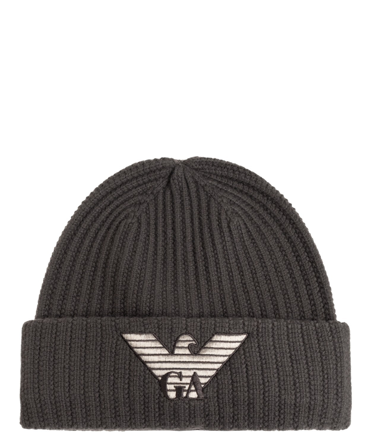Berretto Emporio Armani in lana con logo ricamato