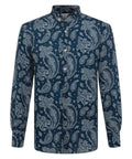 Chemise Homme Fantaisie Bandana en Lin de MC2 Saint Barth