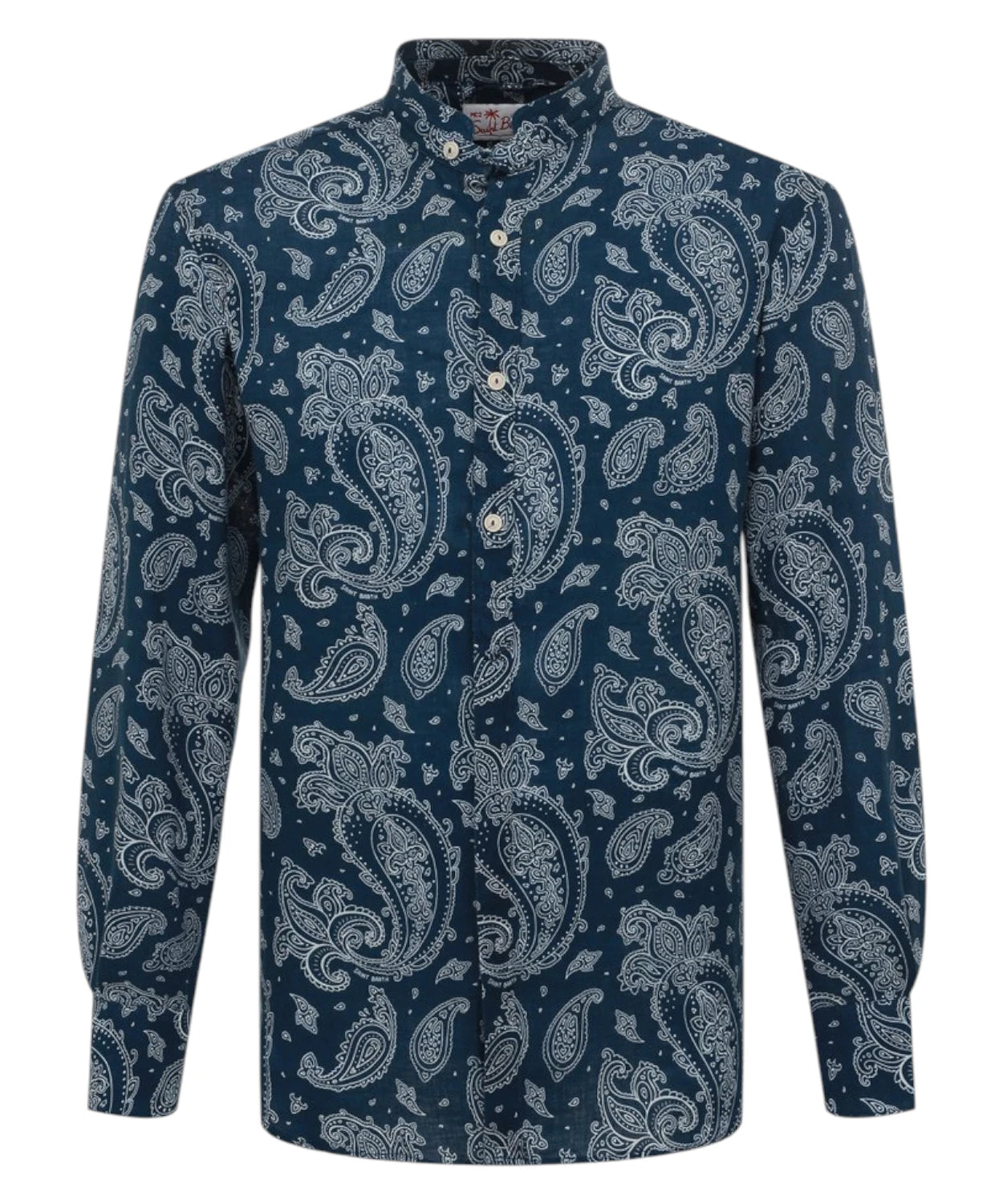 Chemise Homme Fantaisie Bandana en Lin de MC2 Saint Barth