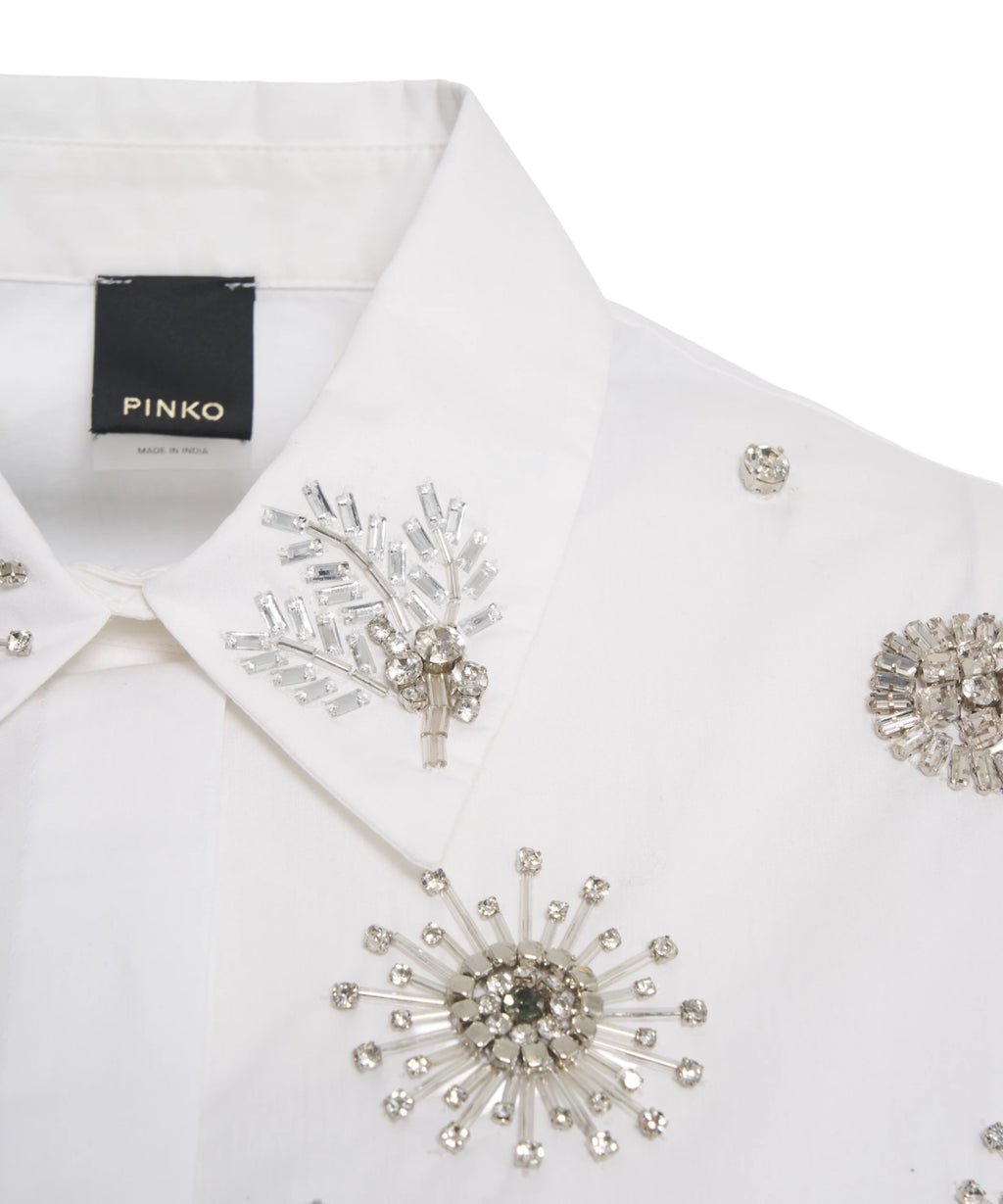 Chemise PINKO Carley en coton avec strass