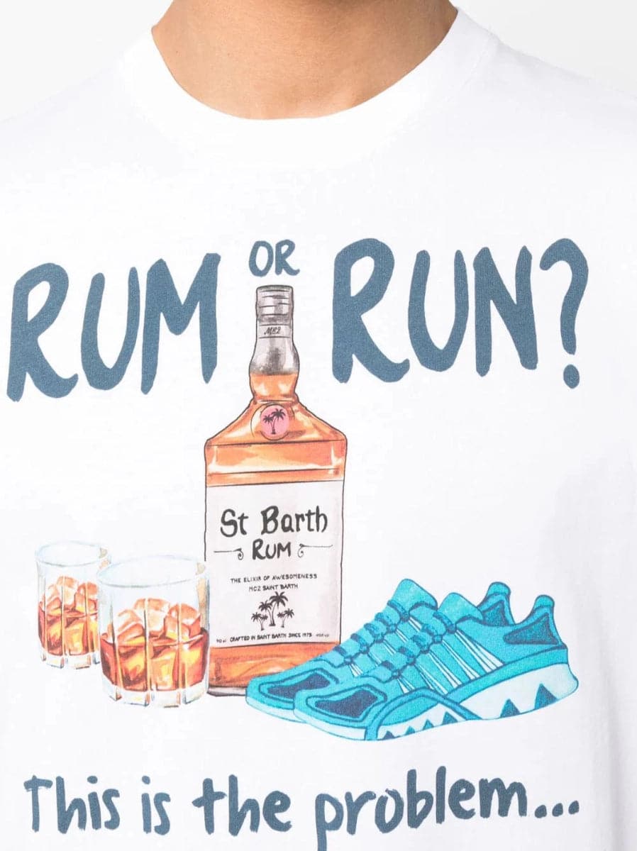 T-Shirt Rum or run?-T-shirt-Mc2 Saint Barth-Vittorio Citro Boutique