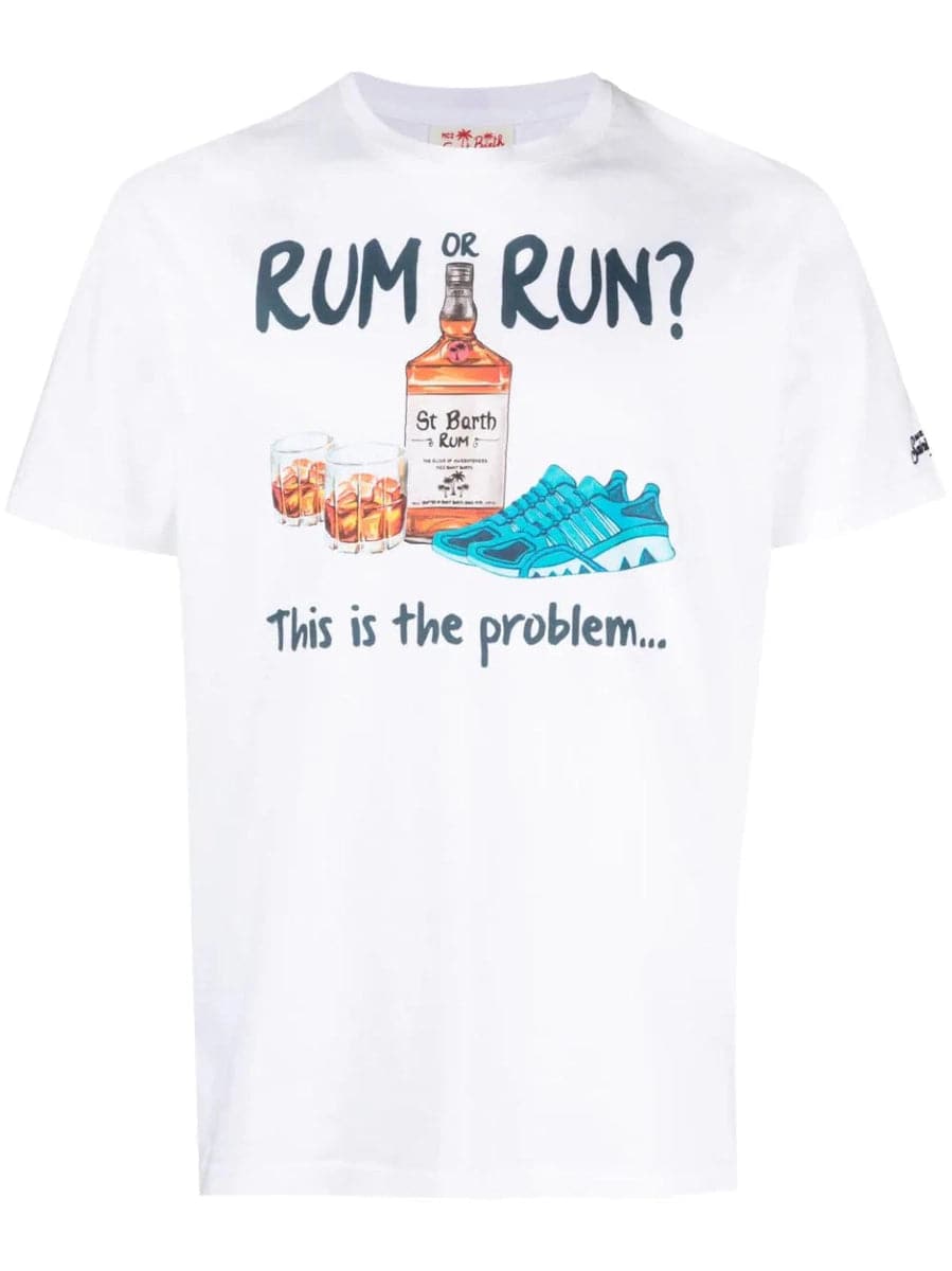 T-Shirt Rum or run?-T-shirt-Mc2 Saint Barth-Vittorio Citro Boutique