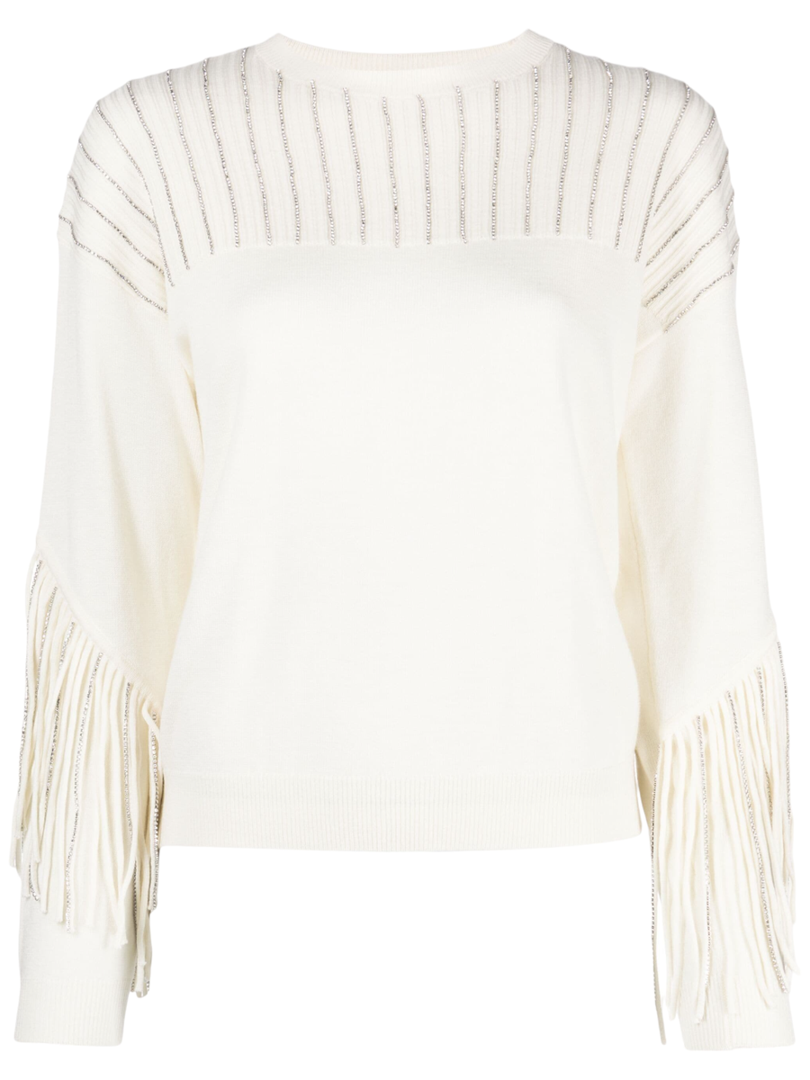 Libellula maglia frange strass-Pinko-Maglieria-Vittorio Citro Boutique