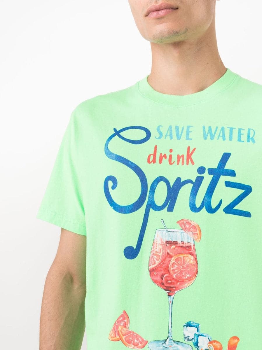 Drink Spritz cotton T-shirt-Mc2 Saint Barth-T-shirt-Vittorio Citro Boutique