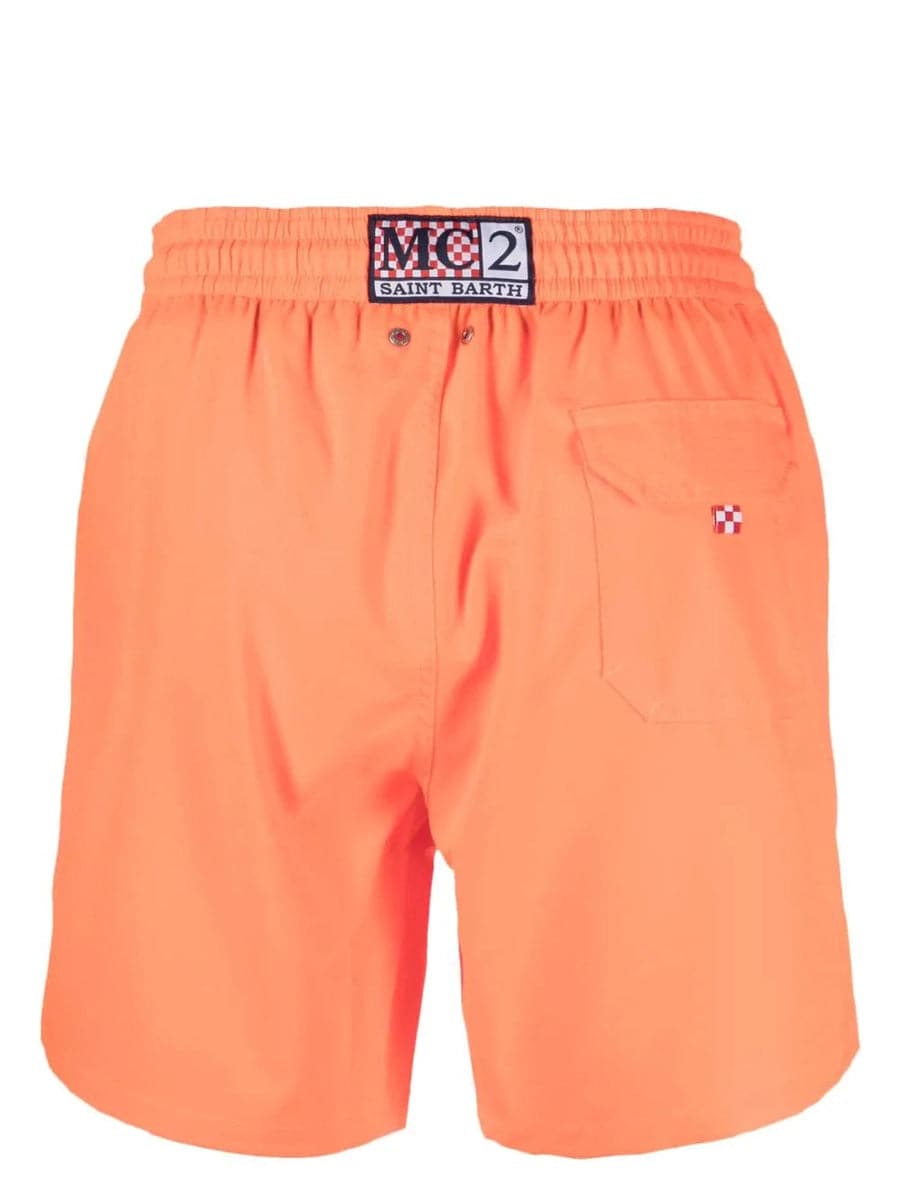 Shorts mare stretch con ricamo logo-Costumi da bagno-Mc2 Saint Barth-Vittorio Citro Boutique