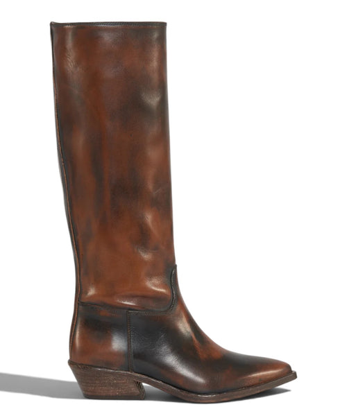 Botte texane pour femme Archyve en cuir à effet vieilli