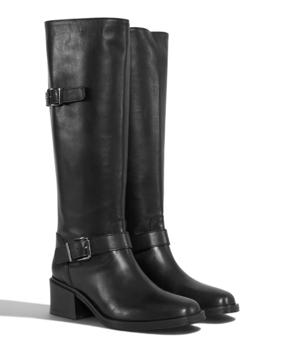 Botte haute pour femme Archyve en cuir avec fermeture éclair arrière