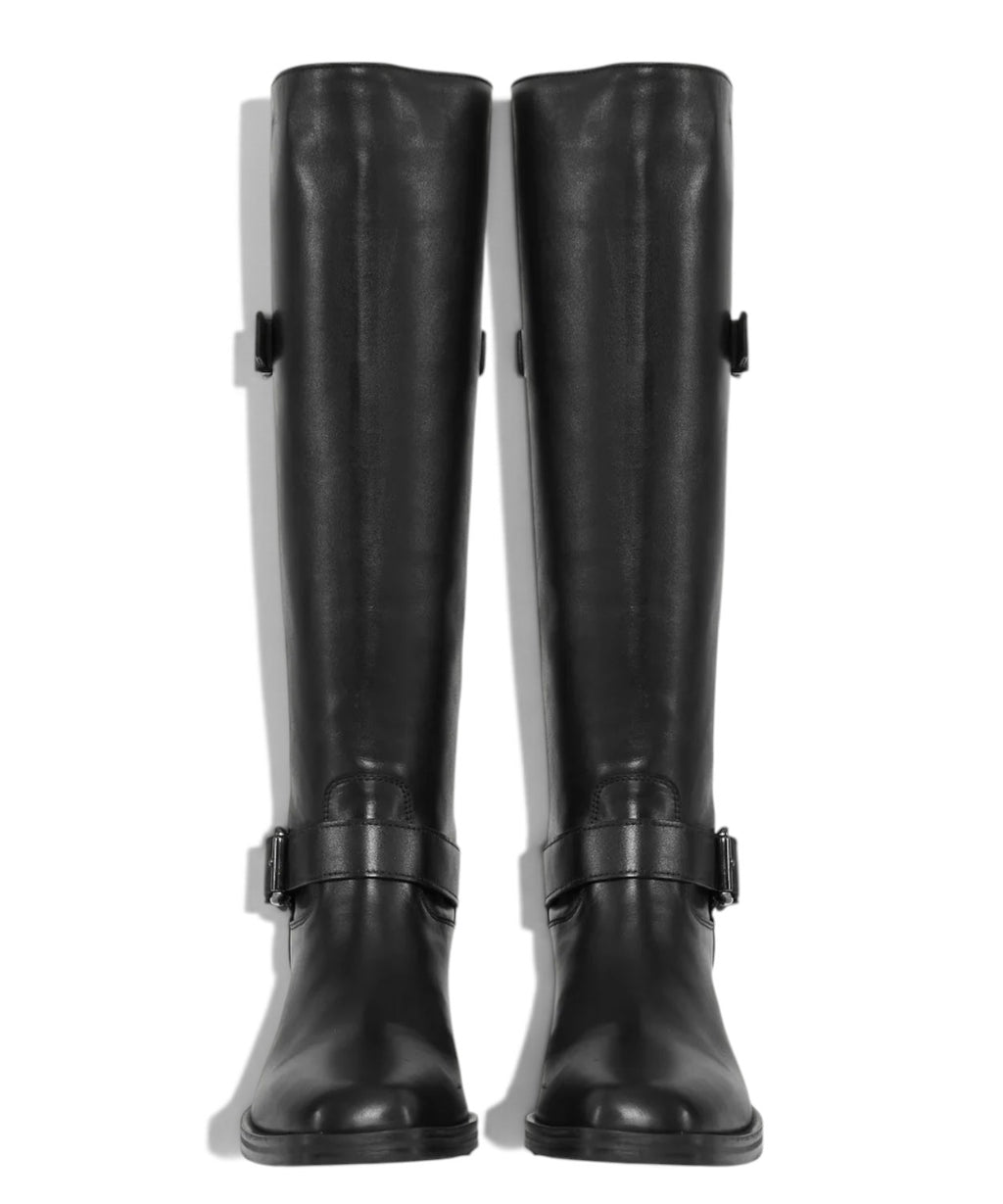 Botte haute pour femme Archyve en cuir avec fermeture éclair arrière