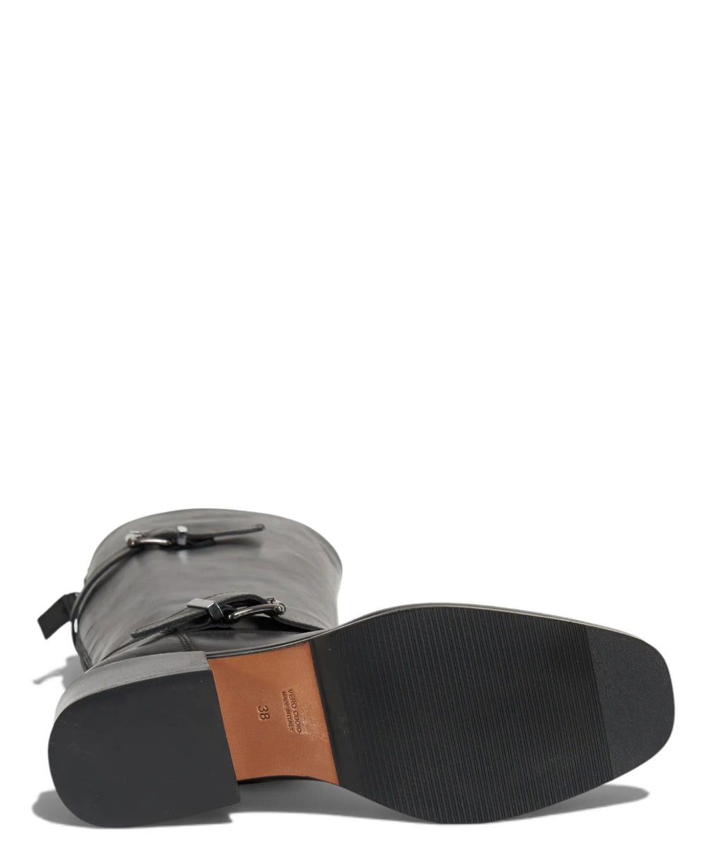 Botte haute pour femme Archyve en cuir avec fermeture éclair arrière