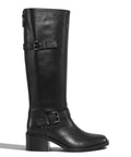 Botte haute pour femme Archyve en cuir avec fermeture éclair arrière