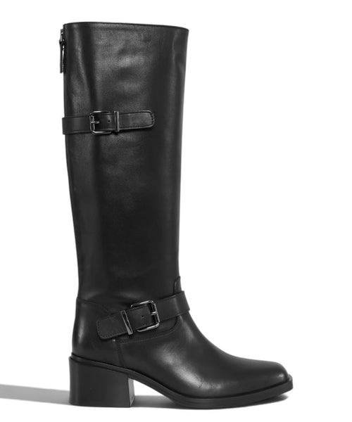 Botte haute pour femme Archyve en cuir avec fermeture éclair arrière