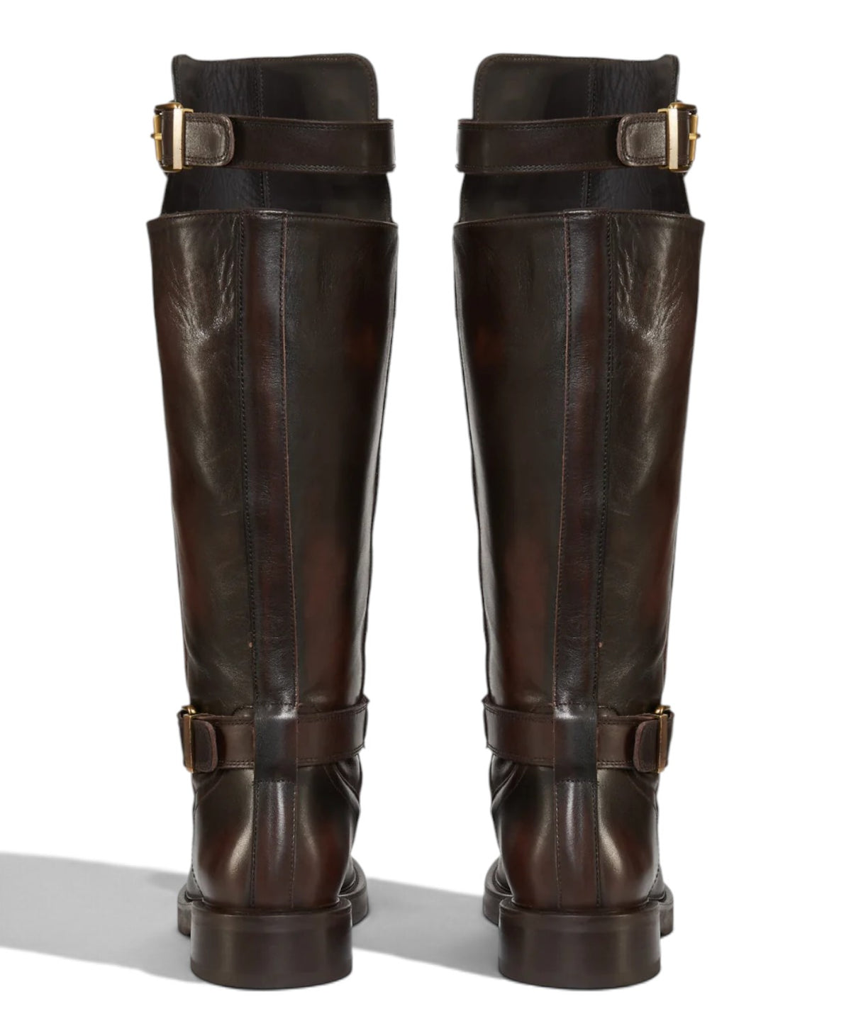 Bottes hautes pour femme Archyve en cuir avec boucles