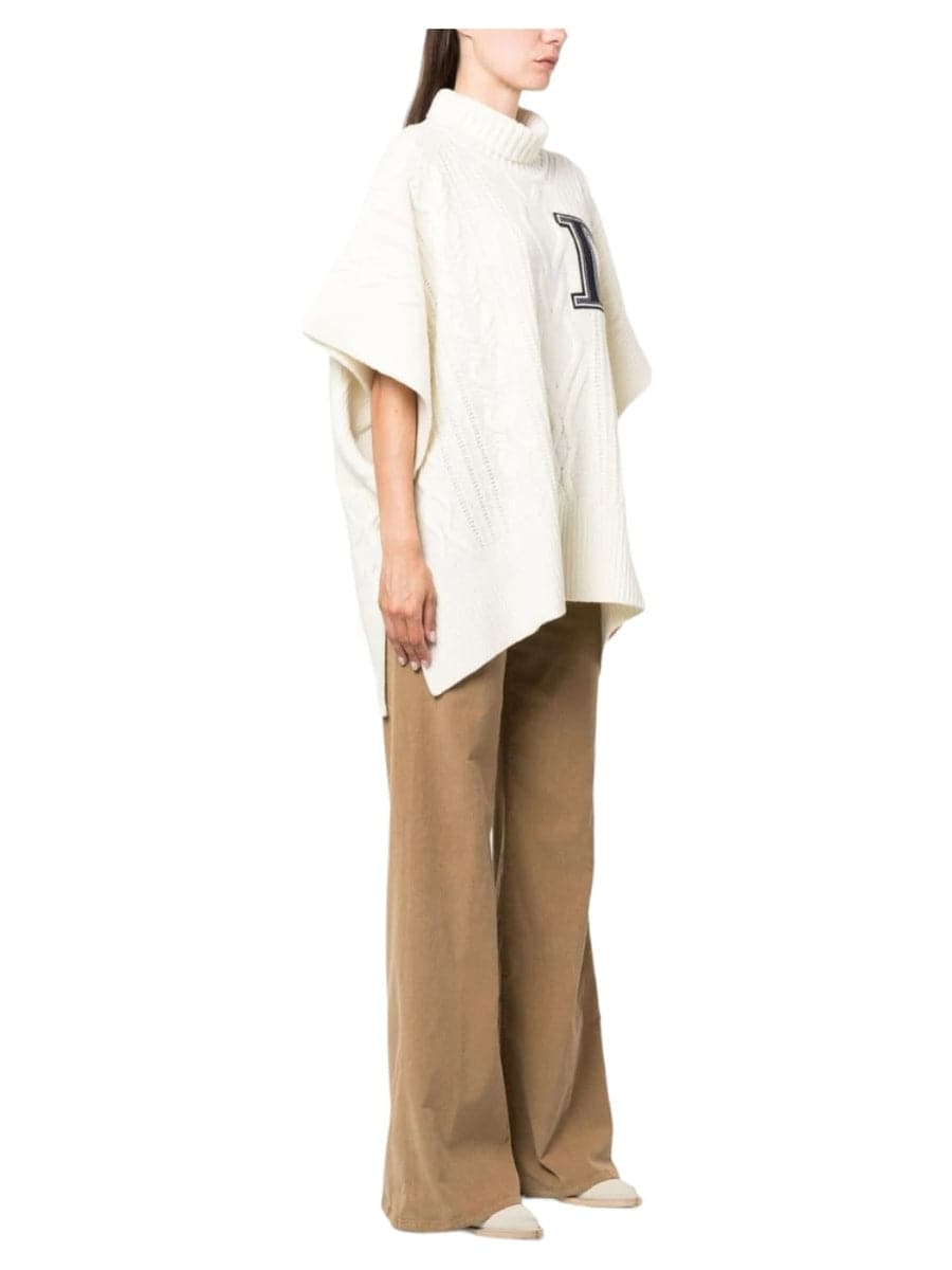 Poncho con applicazione-Dondup-Maglieria-Vittorio Citro Boutique