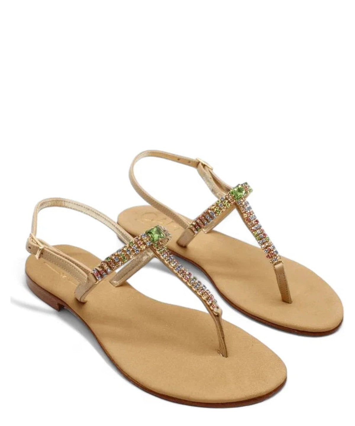 Infradito Capri con Cristalli Multicolor-Ciabatte-Capri Vittorio Citro-Vittorio Citro Boutique