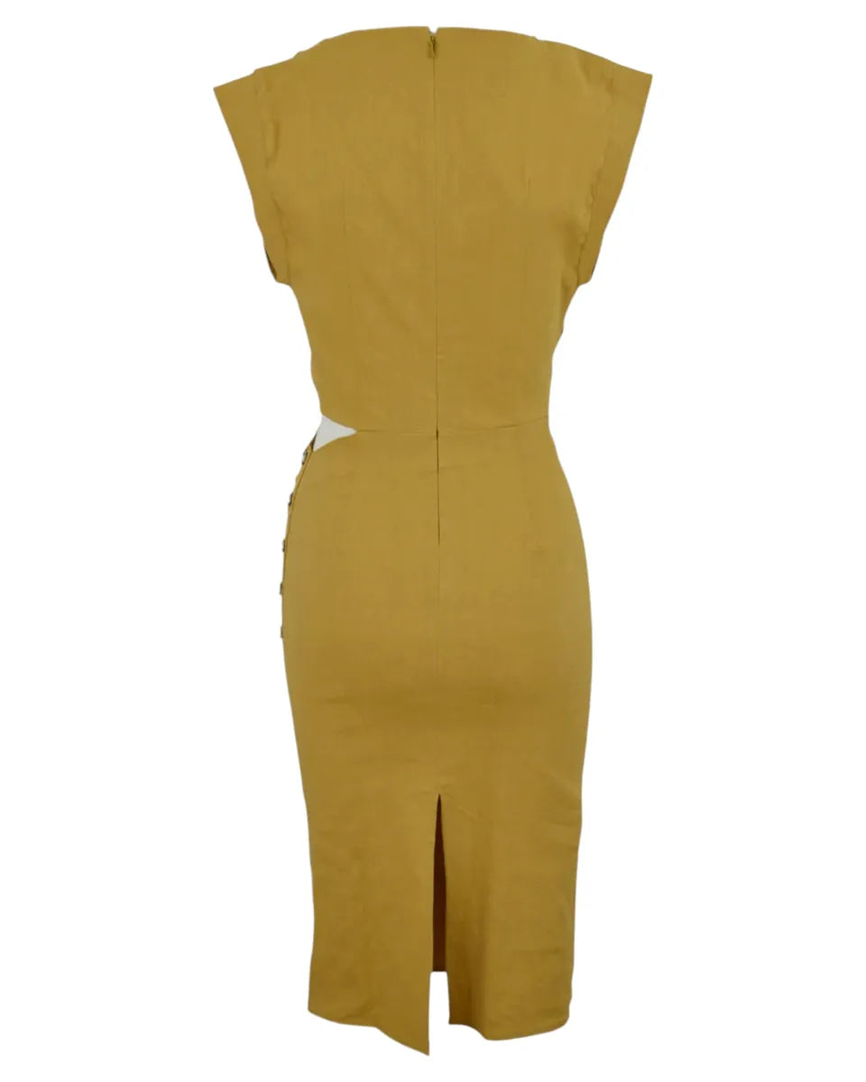 Abito Longuette con Bottoni Laterali-Pinko-Abiti-Vittorio Citro Boutique