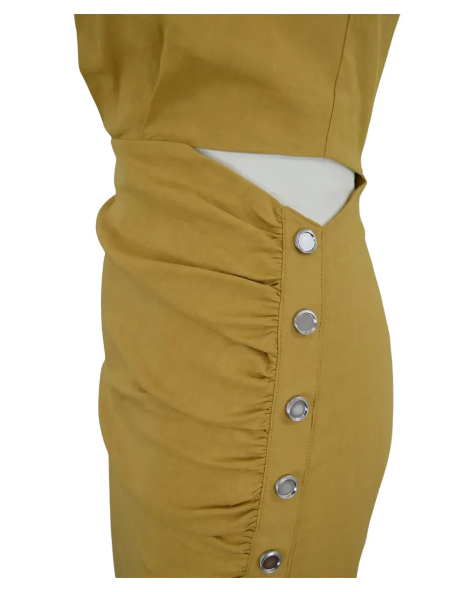 Abito Longuette con Bottoni Laterali-Pinko-Abiti-Vittorio Citro Boutique