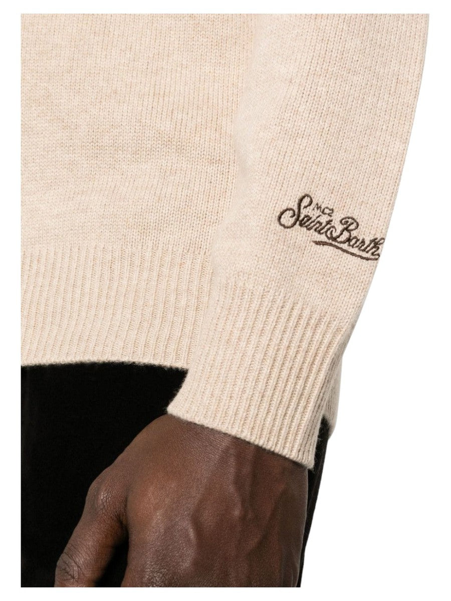 Maglione con ricamo King Chalet-Mc2 Saint Barth-Maglieria-Vittorio Citro Boutique
