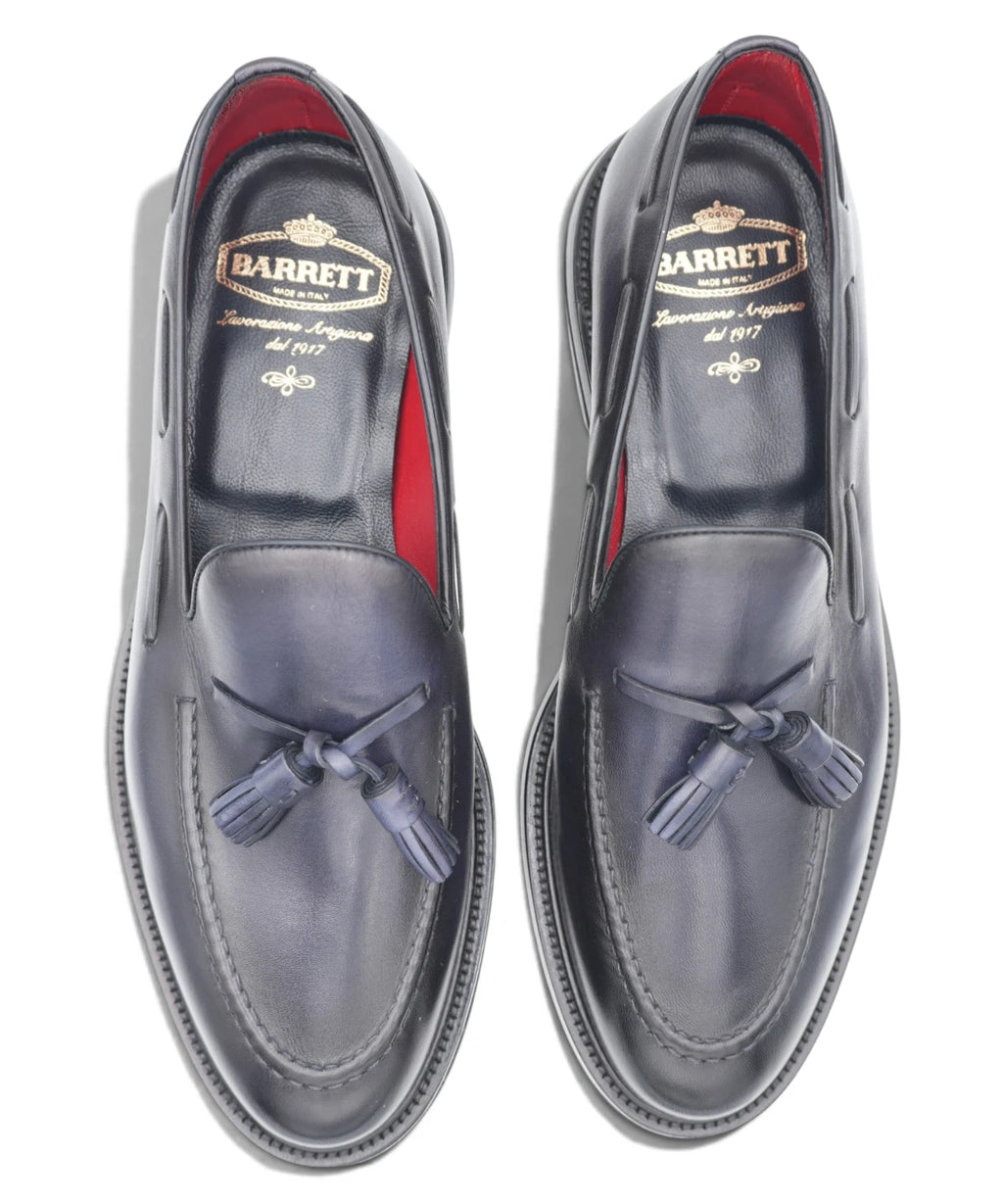 Mocassino Uomo Blu Navy con Nappine Barrett