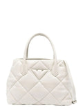 Borsa Tote in Ecopelle Trapuntata a Rombi-Emporio Armani-Borse a spalla-Vittorio Citro Boutique