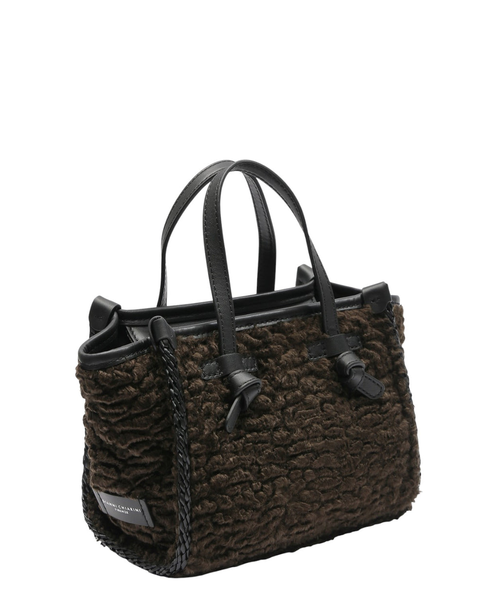 Borsa Miss Marcella Mini in Pelliccia Sintetica