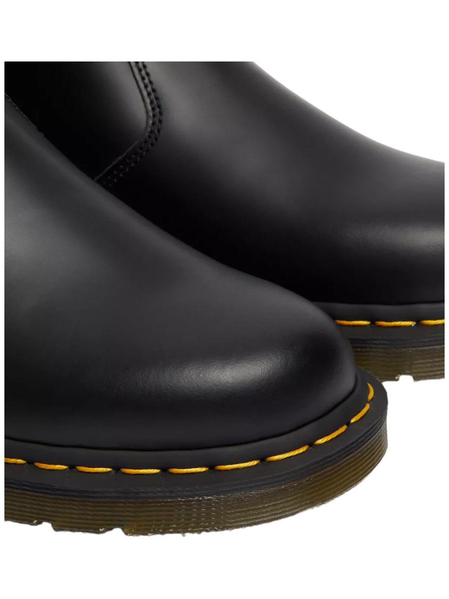 STIVALETTI CHELSEA DI PELLE 2976 CON CUCITURE GIALLE SMOOTH-Dr. Martens-Stivali-Vittorio Citro Boutique