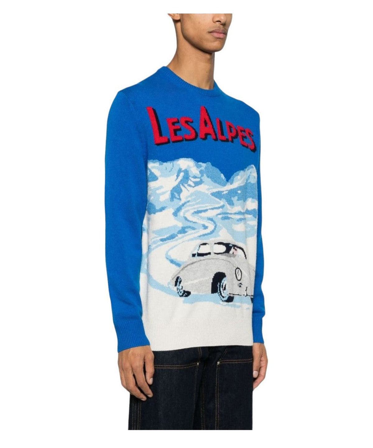Maglione Les Alpes con intarsio-Mc2 Saint Barth-Maglieria-Vittorio Citro Boutique