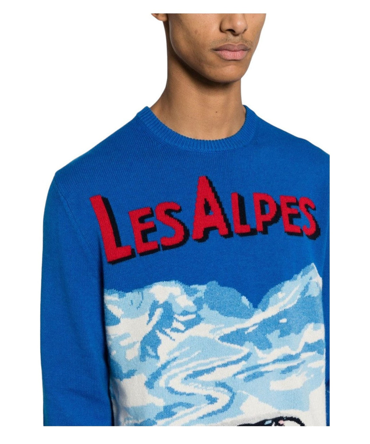 Maglione Les Alpes con intarsio-Mc2 Saint Barth-Maglieria-Vittorio Citro Boutique