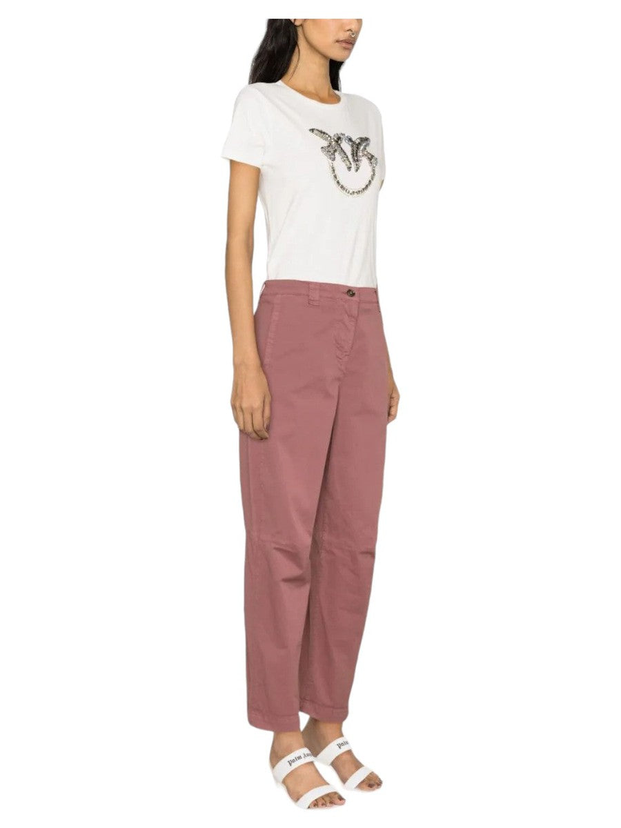 Pantaloni Polissena Carrot-Fit in Tessuto Cavallery-Pinko-Pantaloni-Vittorio Citro Boutique