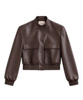 Veste femme Twinset Harrington en similicuir