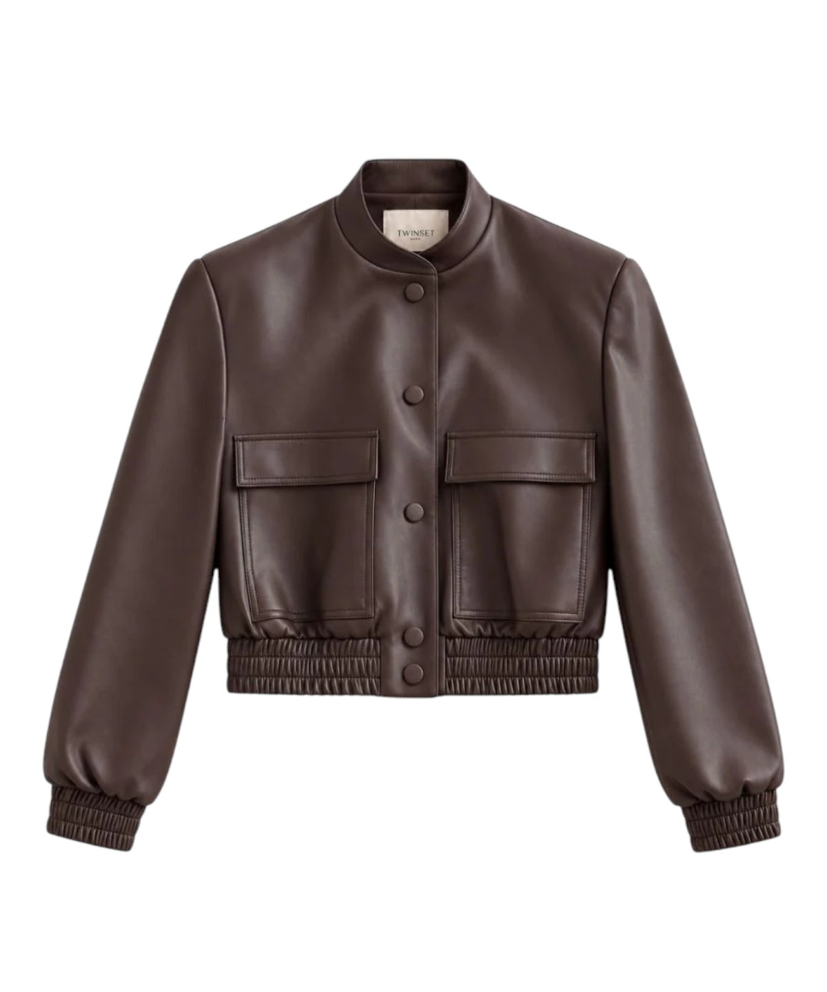 Veste femme Twinset Harrington en similicuir