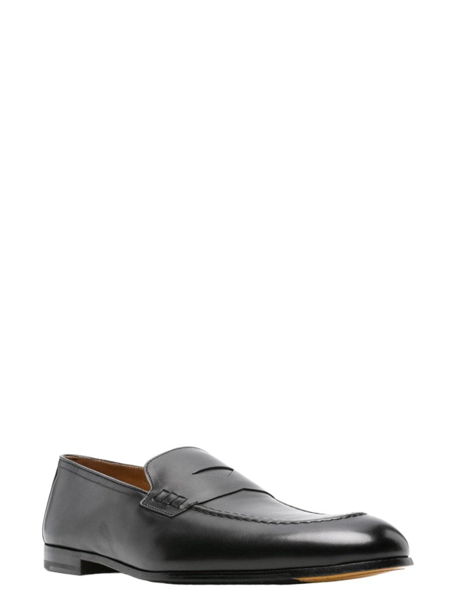 Mocassino Penny in Pelle Nera-Doucal'S-Mocassini-Vittorio Citro Boutique