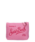 Pochette Aline Saint Barth in Lurex Rosa con Logo-Mc2 Saint Barth-Pochette-Vittorio Citro Boutique