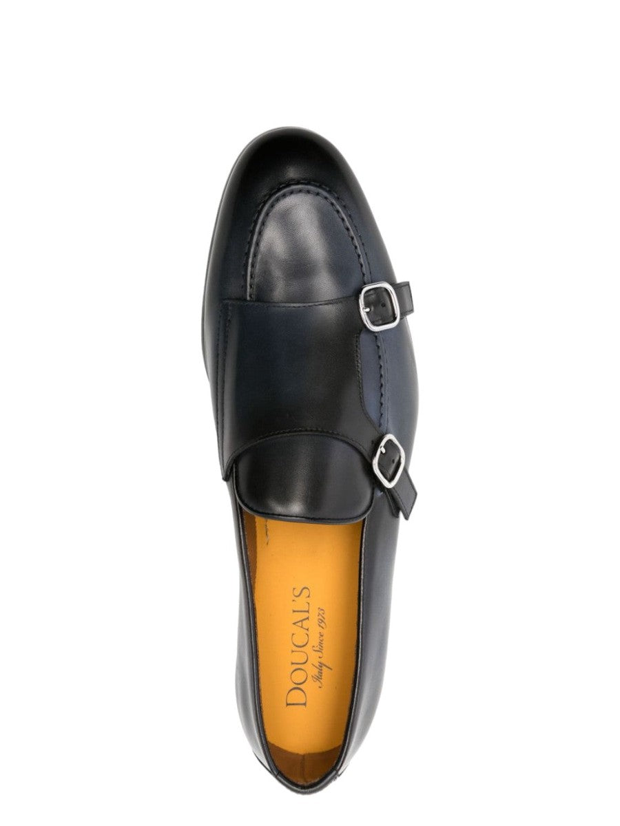 Mocassino in Pelle con Doppia Fibbia-Doucal'S-Mocassini-Vittorio Citro Boutique