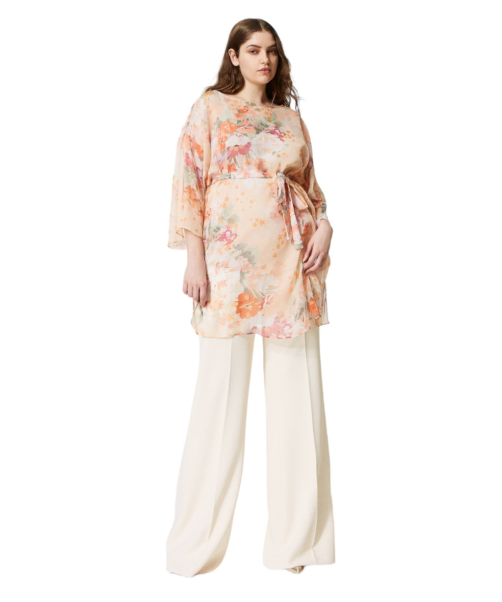 Abito a tunica in creponne-Twinset-Abiti-Vittorio Citro Boutique