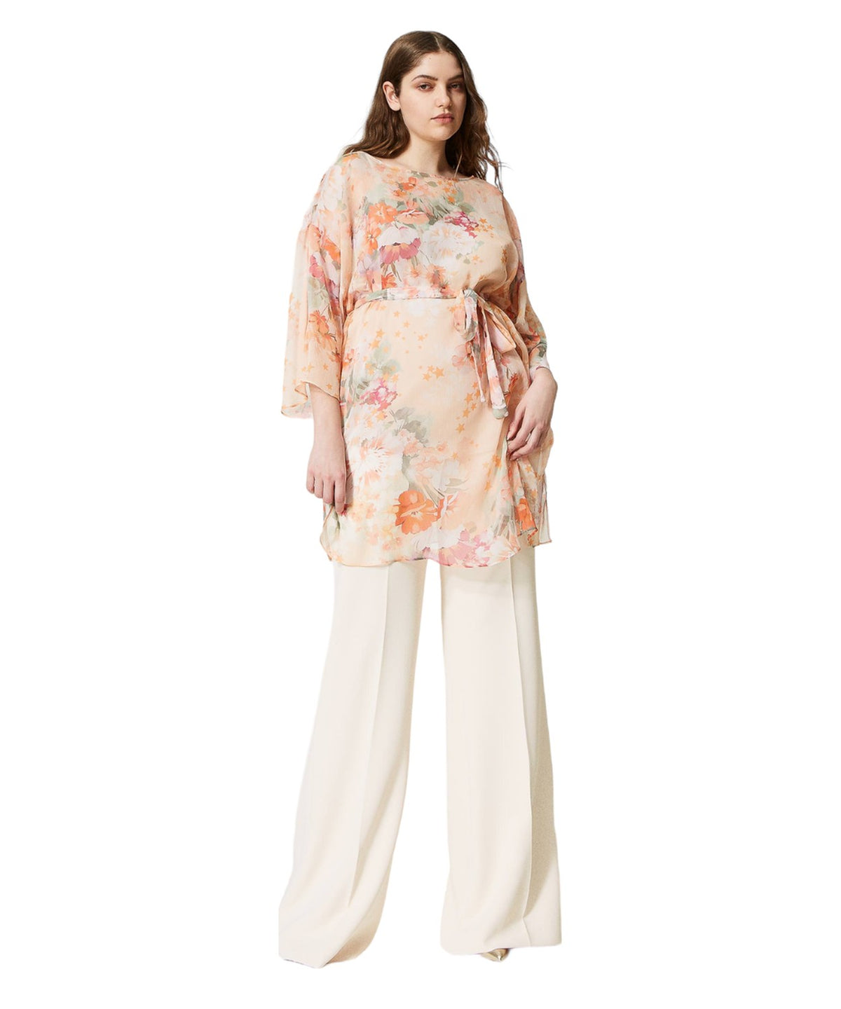 Abito a tunica in creponne-Twinset-Abiti-Vittorio Citro Boutique