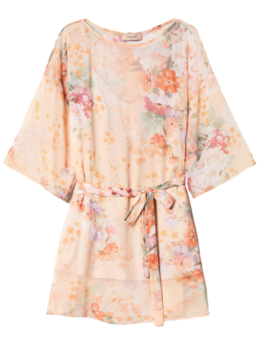 Abito a tunica in creponne-Twinset-Abiti-Vittorio Citro Boutique