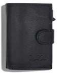 Portefeuille Homme Cuir RFID Compact avec Zip et Glissière