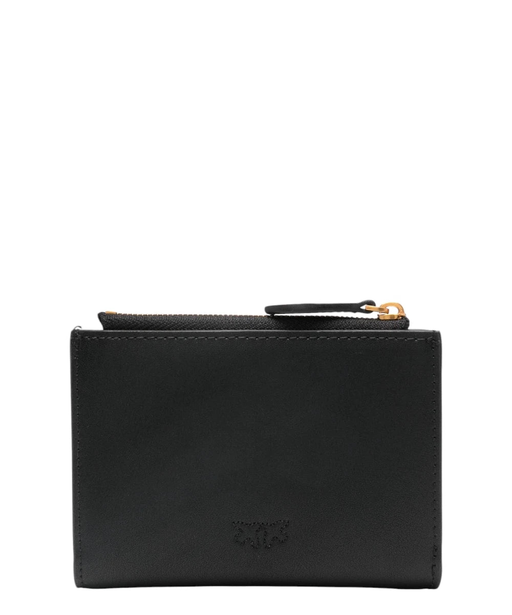 Portafoglio Love Birds in Pelle con Grana Liscia-Pinko-Portafogli-Vittorio Citro Boutique