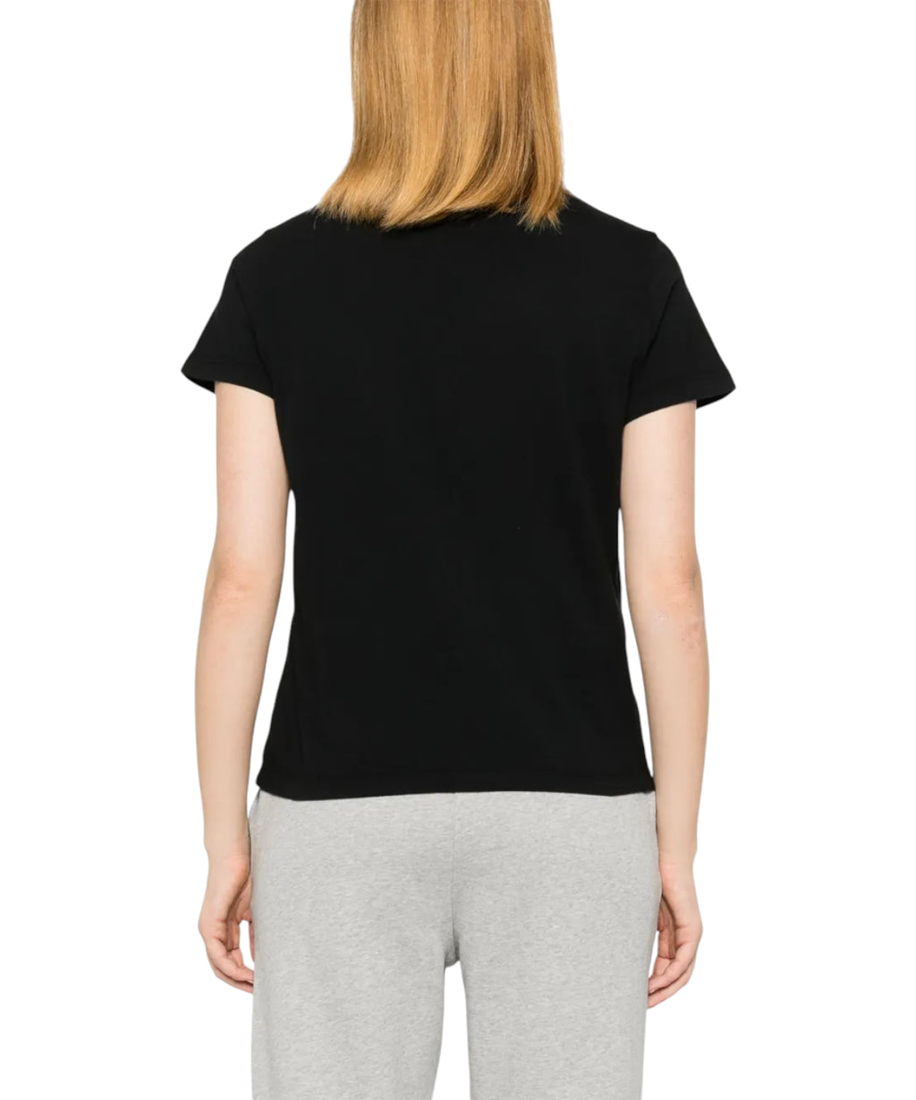 T-shirt PINKO Basico en coton avec logo mini vernis