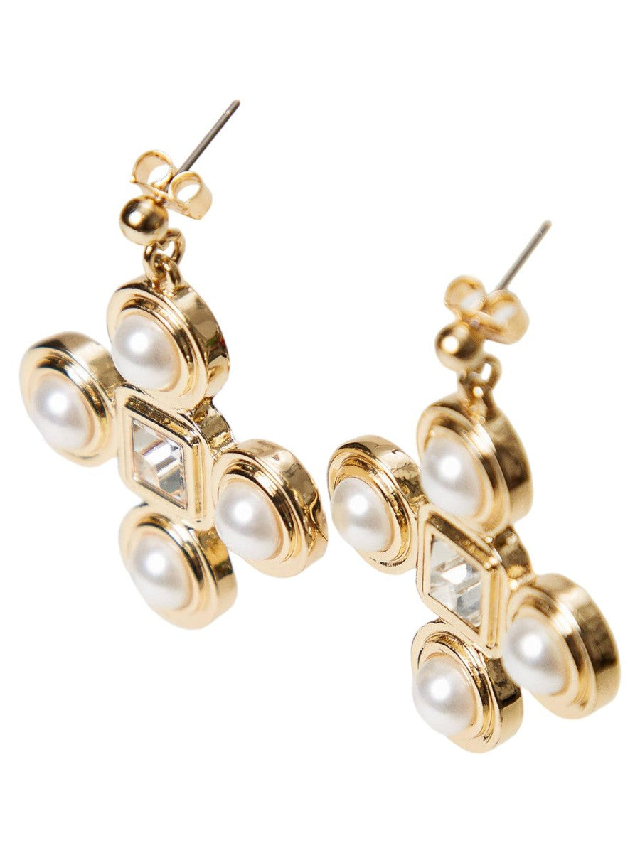 Orecchini pendenti a croce-Twinset-Orecchini-Vittorio Citro Boutique