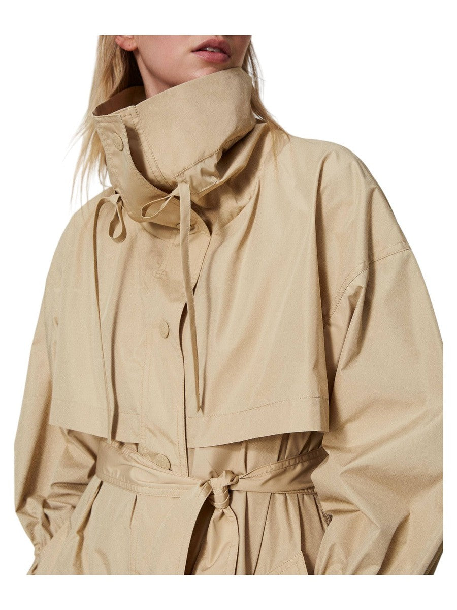 Trench in taffetà con cintura-Twinset-Giacche-Vittorio Citro Boutique